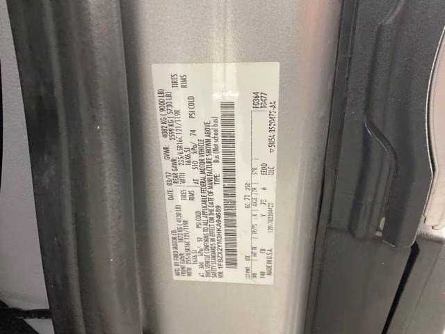 2017 Ingot Silver Ford Transit-350 XLT RWD Crossover