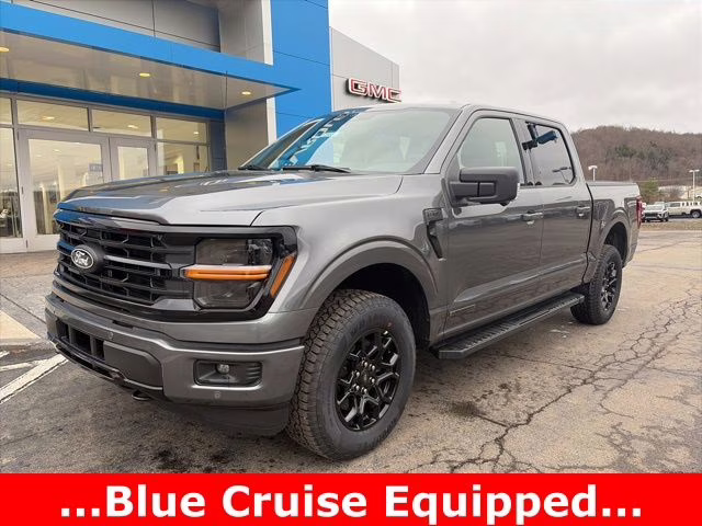 Gray Metallic 2025 Ford F-150 XLT SuperCrew 4WD Pickup Truck Four-Wheel Drive Automatic