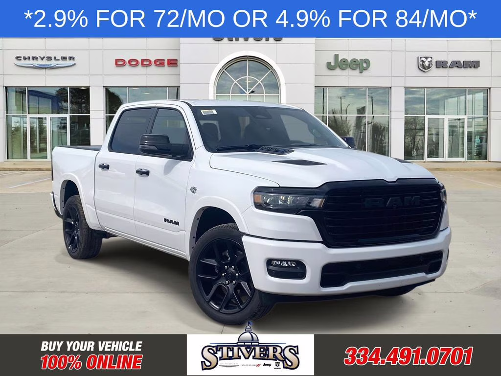 2026 Bright White Clearcoat Ram 1500 Laramie 4X4 Truck