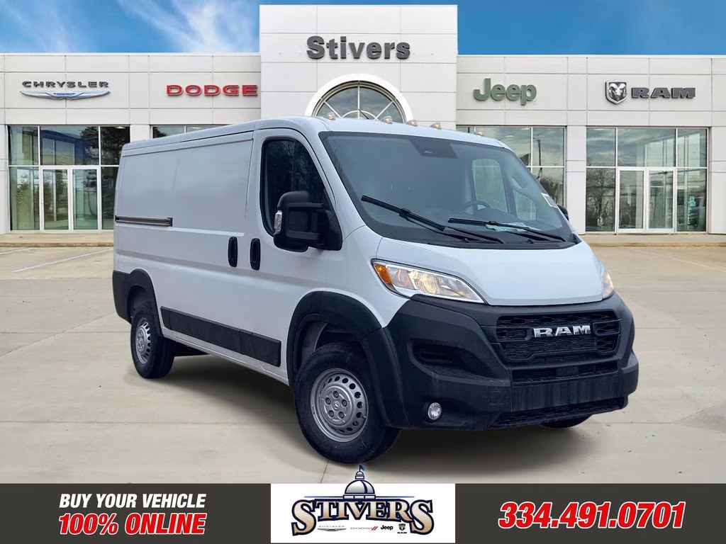 2026 Bright White Clearcoat Ram ProMaster 1500 Low Roof FWD Van