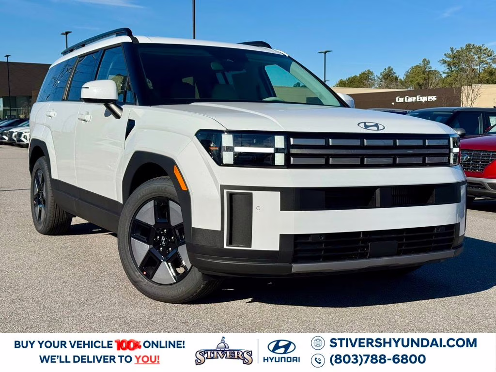 2026 Serenity White Hyundai Santa Fe Hybrid SEL AWD SUV