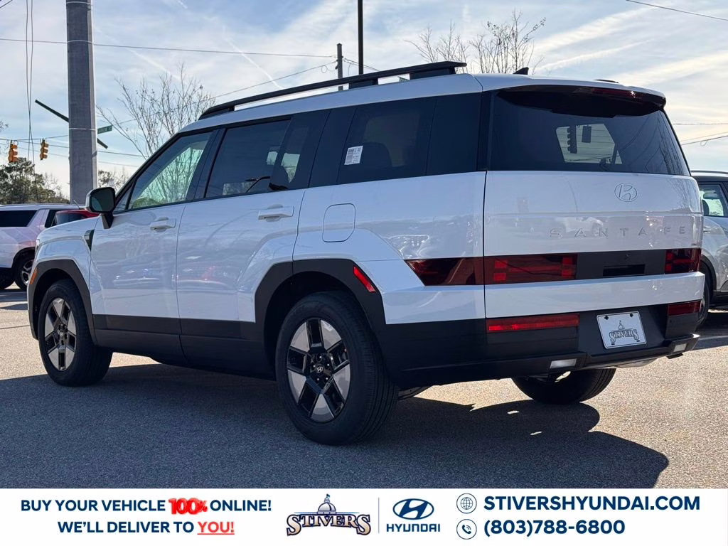 2026 Serenity White Hyundai Santa Fe Hybrid SEL AWD SUV
