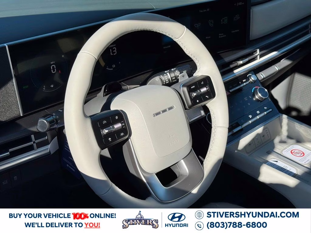 2026 Serenity White Hyundai Santa Fe Hybrid SEL AWD SUV