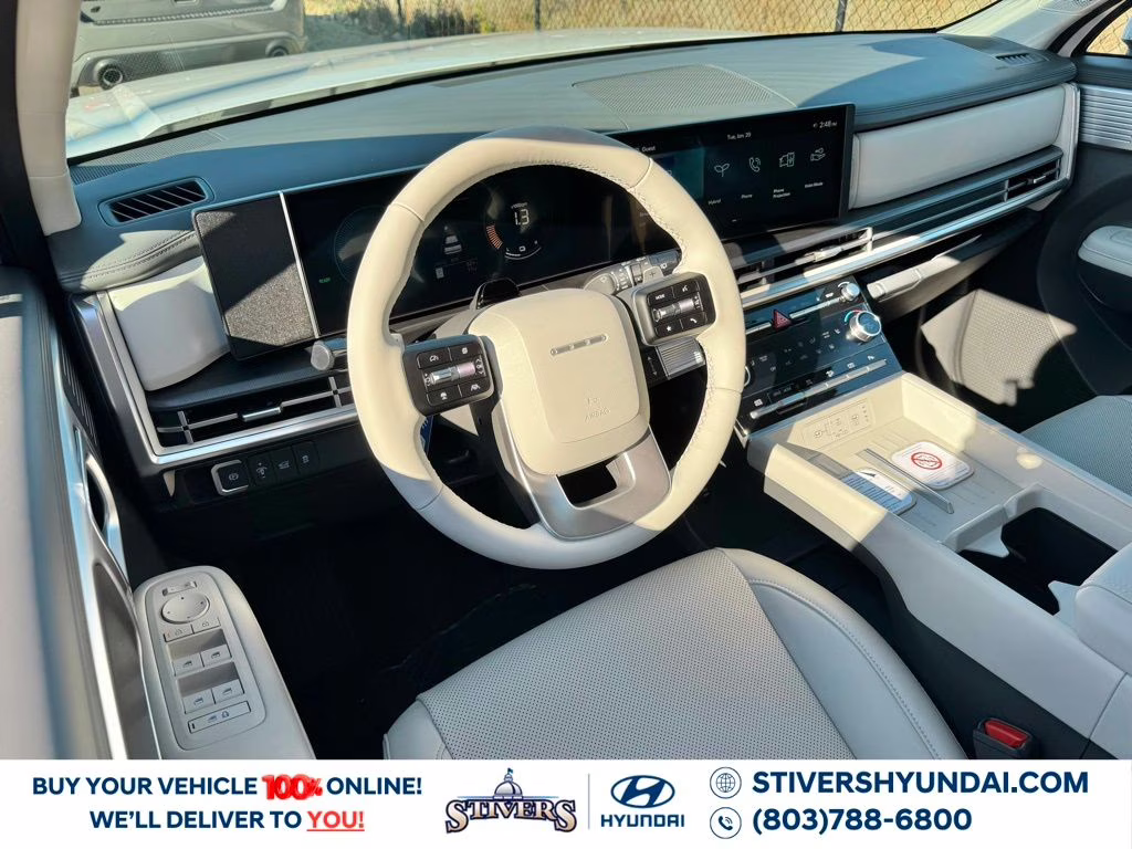 2026 Serenity White Hyundai Santa Fe Hybrid SEL AWD SUV