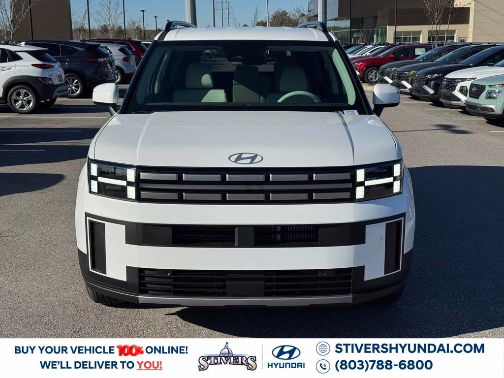 2026 Serenity White Hyundai Santa Fe Hybrid SEL AWD SUV