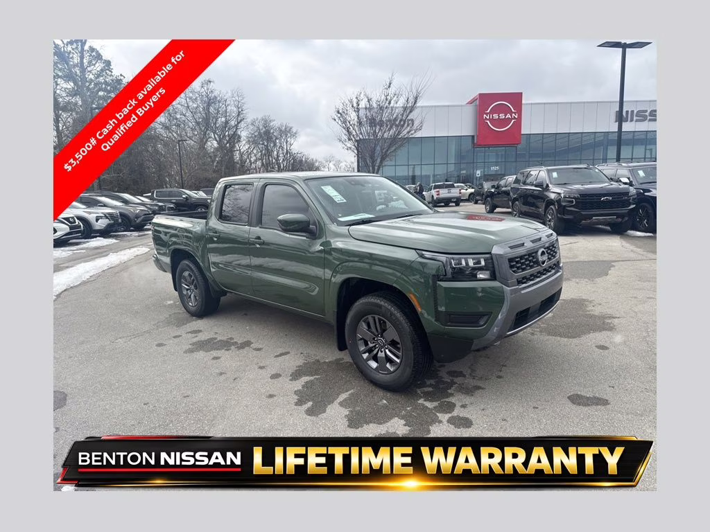 2026 Tactical Green Metallic Nissan Frontier SV 4X4 Truck