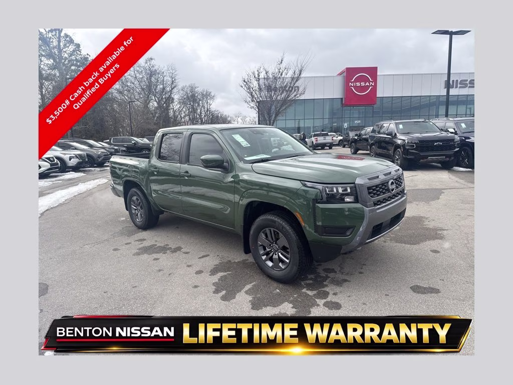 2026 Tactical Green Metallic Nissan Frontier SV 4X4 Truck