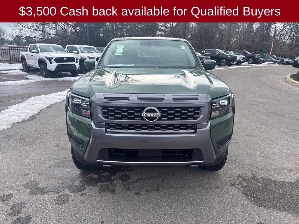 2026 Tactical Green Metallic Nissan Frontier SV 4X4 Truck