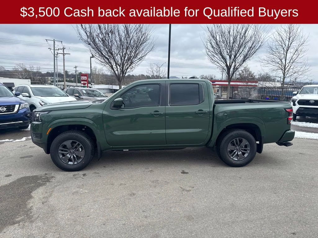 2026 Tactical Green Metallic Nissan Frontier SV 4X4 Truck