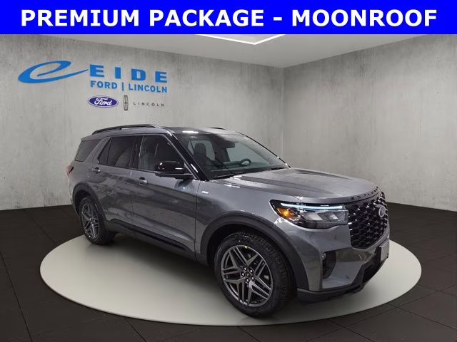 2026 Carbonized Gray Ford Explorer ST-Line 4X4 SUV