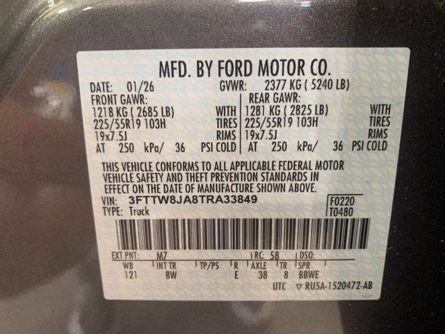 2026 Carbonized Gray Metallic Ford Maverick XLT AWD Truck