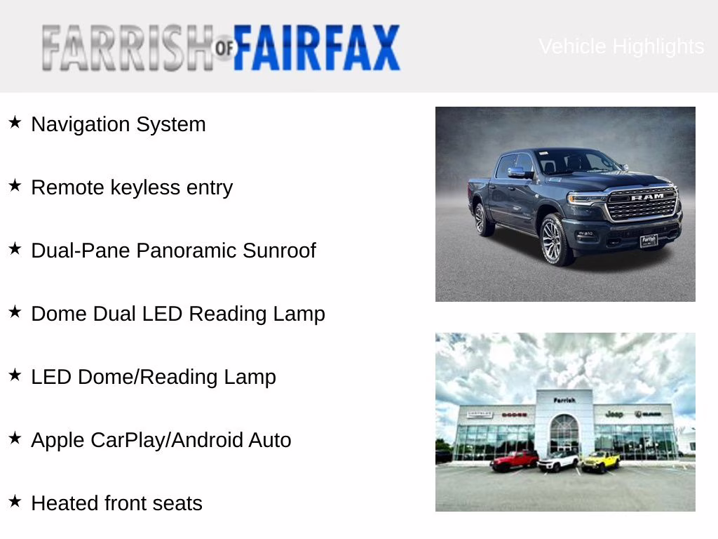 2026 Forged Blue Metallic Ram 1500 Limited 4X4 Truck