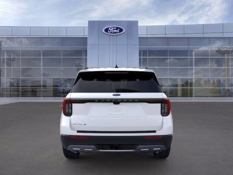 2026 Star White Metallic Tri-Coat Ford Explorer Active w/200A Pkg RWD SUV