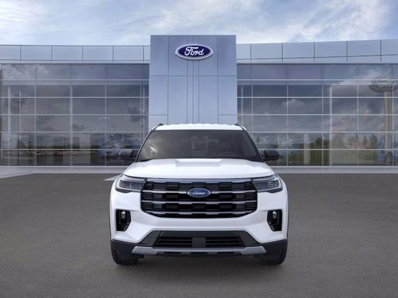 2026 Star White Metallic Tri-Coat Ford Explorer Active w/200A Pkg RWD SUV