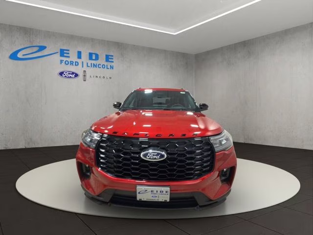 2026 Rapid Red Metallic Tinted Clearcoat Ford Explorer ST-Line 4X4 SUV