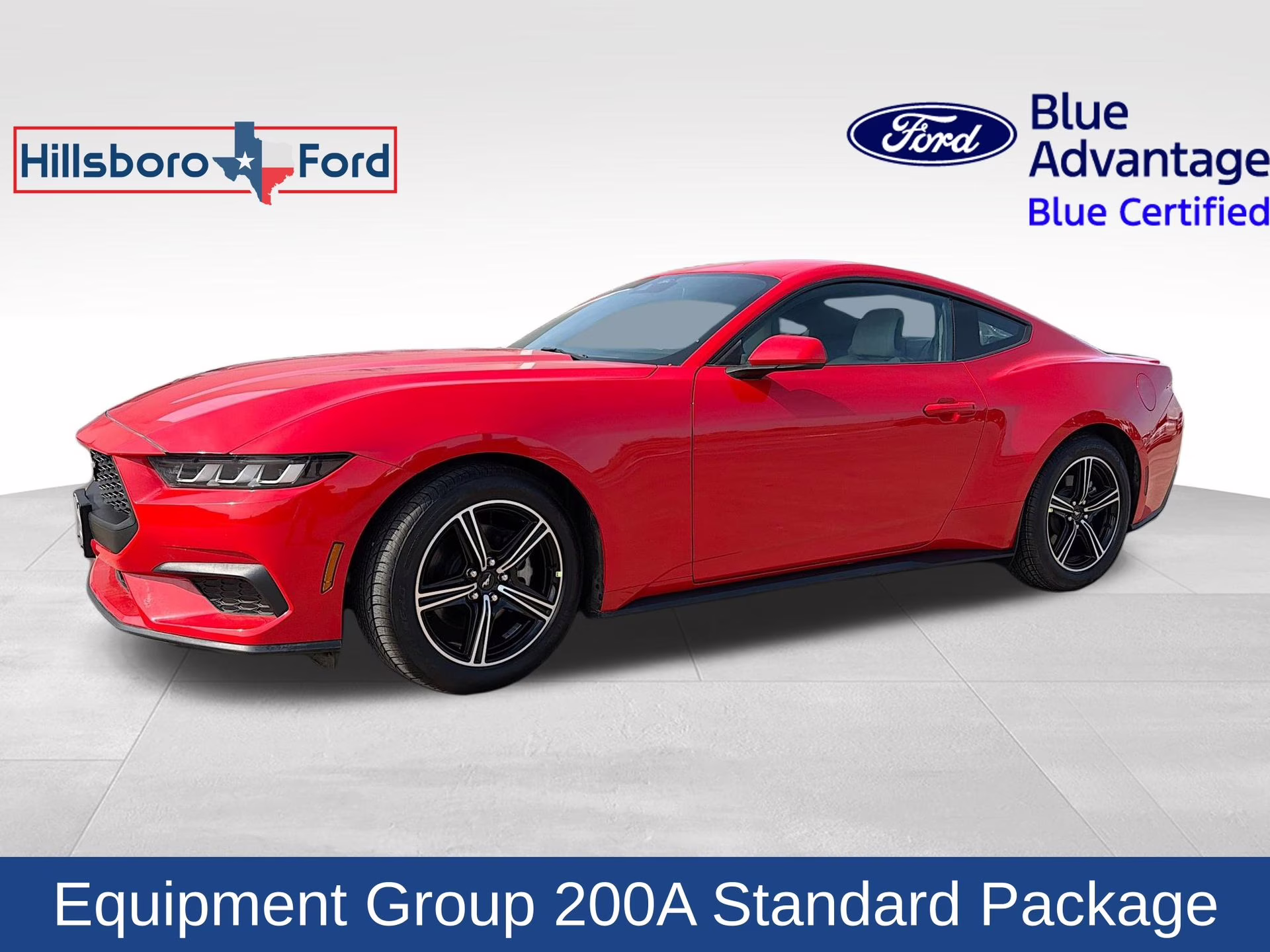 2024 Race Red Ford Mustang EcoBoost Premium RWD Coupe