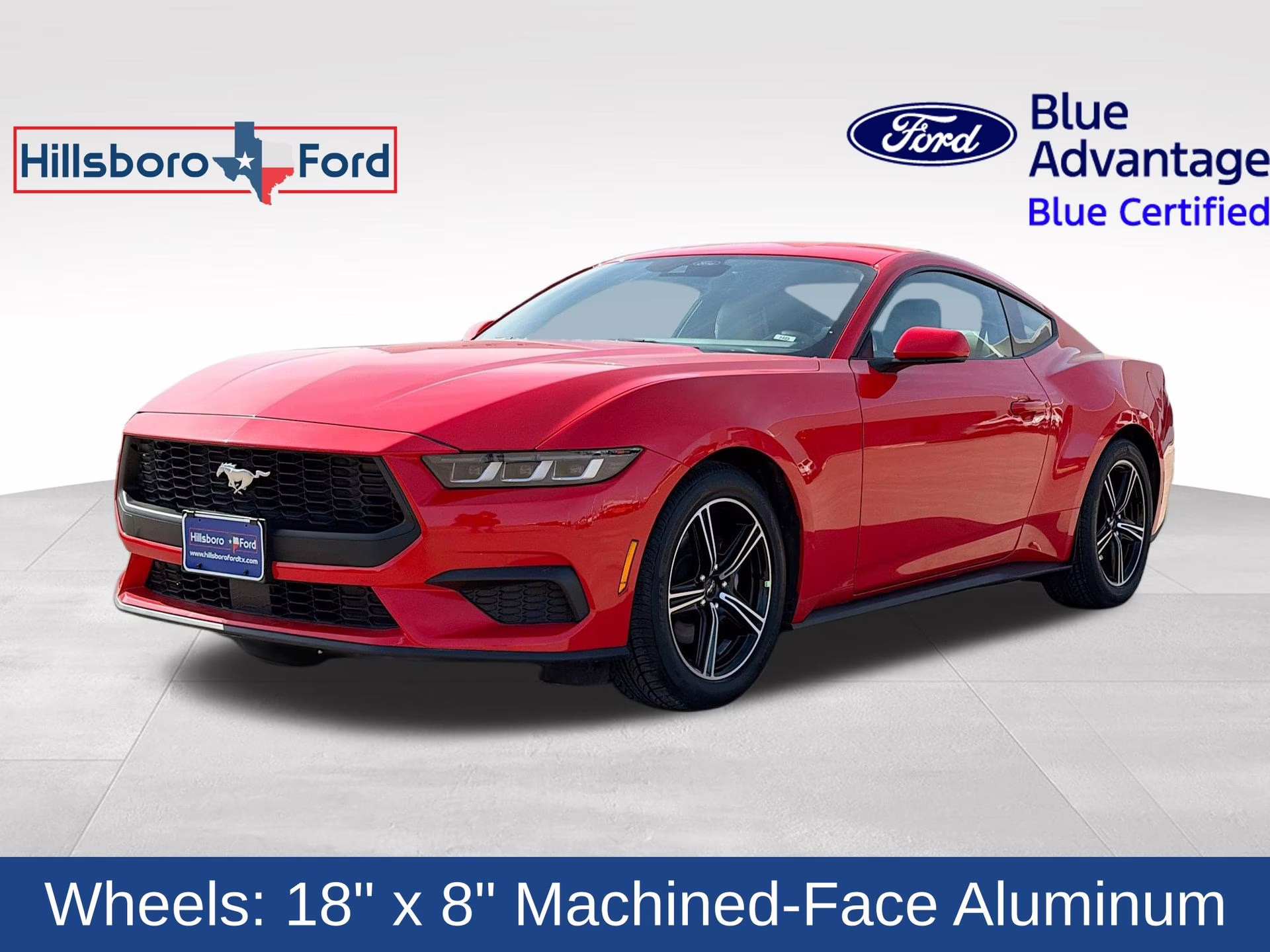 2024 Race Red Ford Mustang EcoBoost Premium RWD Coupe