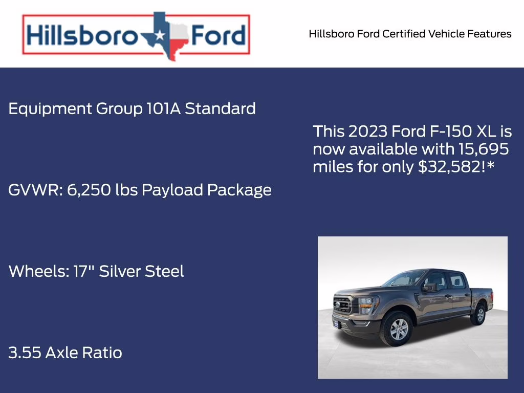 2023 Stone Gray Metallic Ford F-150 XL RWD Truck
