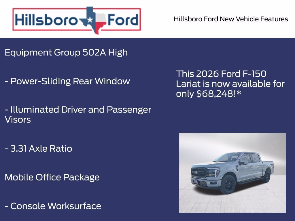 2026 Avalanche Ford F-150 Lariat 4X4 Truck