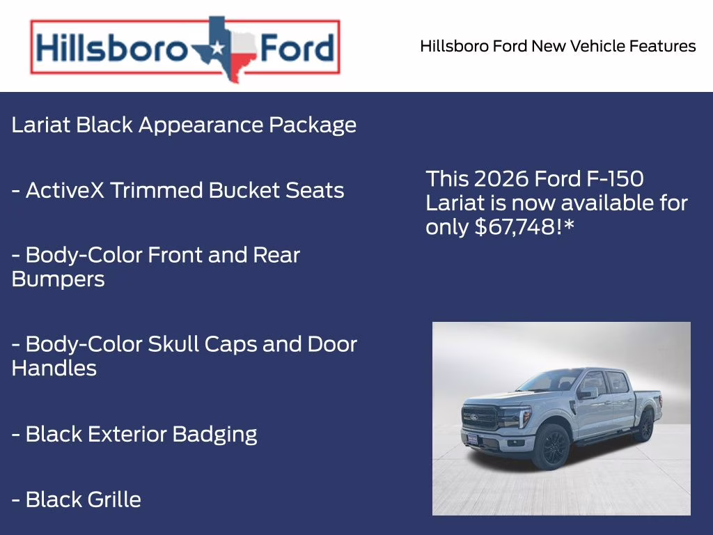 2026 Avalanche Ford F-150 Lariat 4X4 Truck