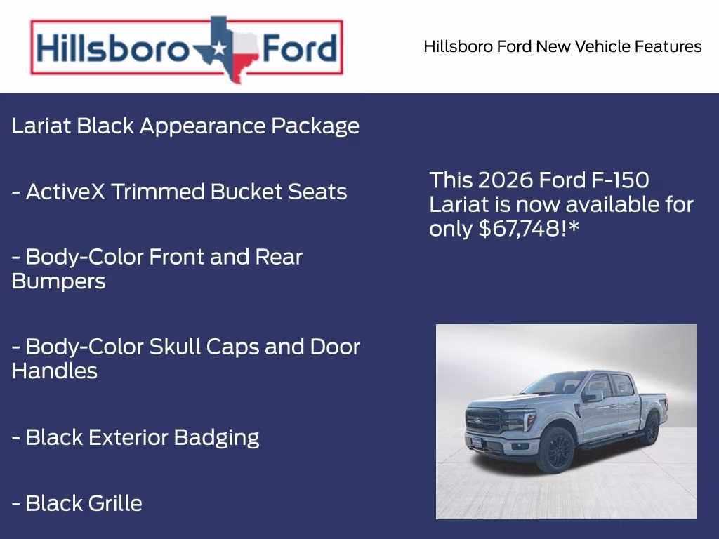 2026 Avalanche Ford F-150 Lariat 4X4 Truck