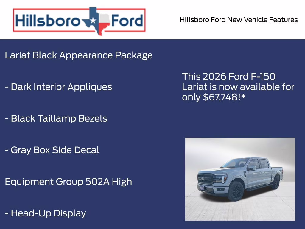 2026 Avalanche Ford F-150 Lariat 4X4 Truck