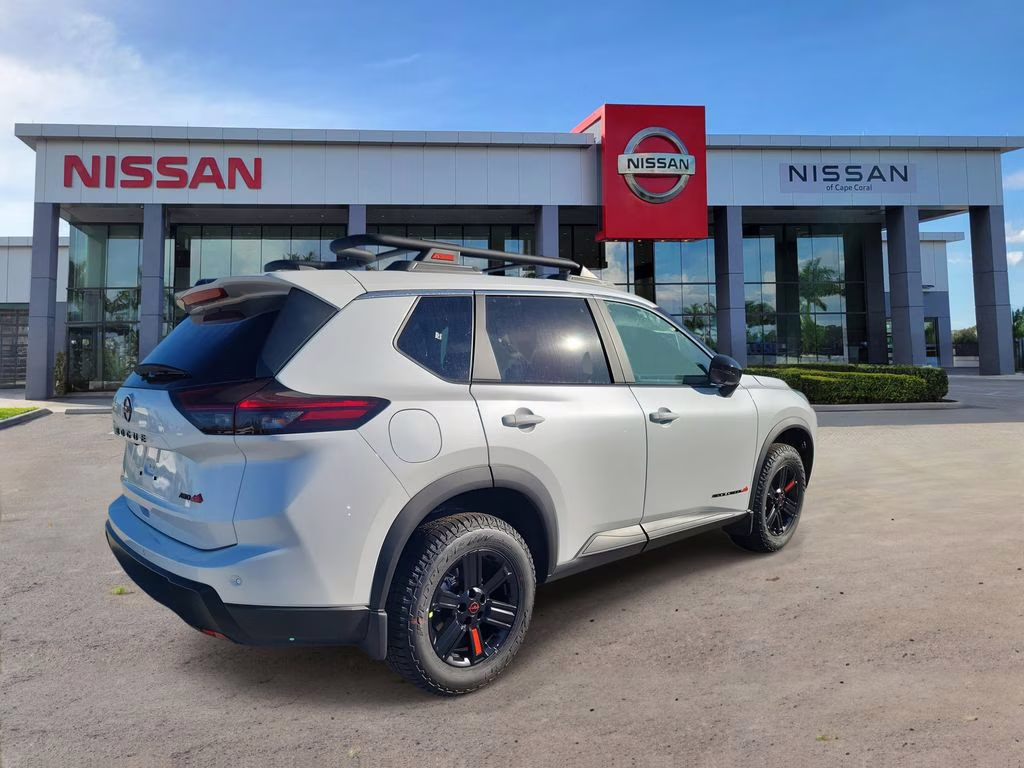 2026 Everest White Pearl Tricoat Nissan Rogue Rock Creek AWD SUV