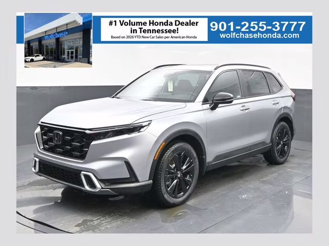2026 Solar Silver Metallic Honda CR-V Hybrid Sport Touring AWD SUV