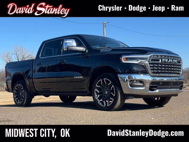 2025 Diamond Black Crystal Pearlcoat Ram 1500 Limited 4X4 Truck