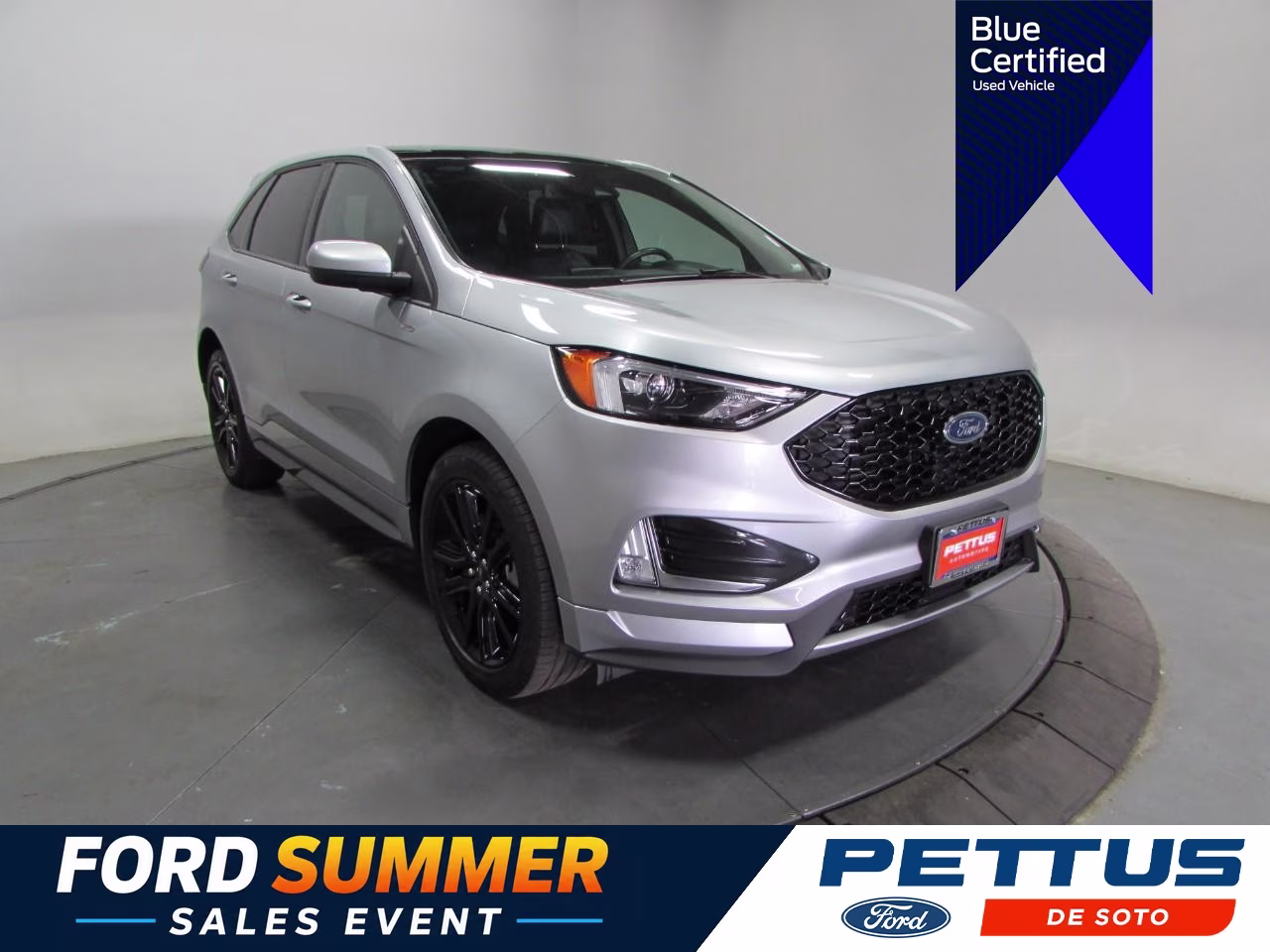 2024 Iconic Silver Metallic Ford Edge ST Line AWD SUV