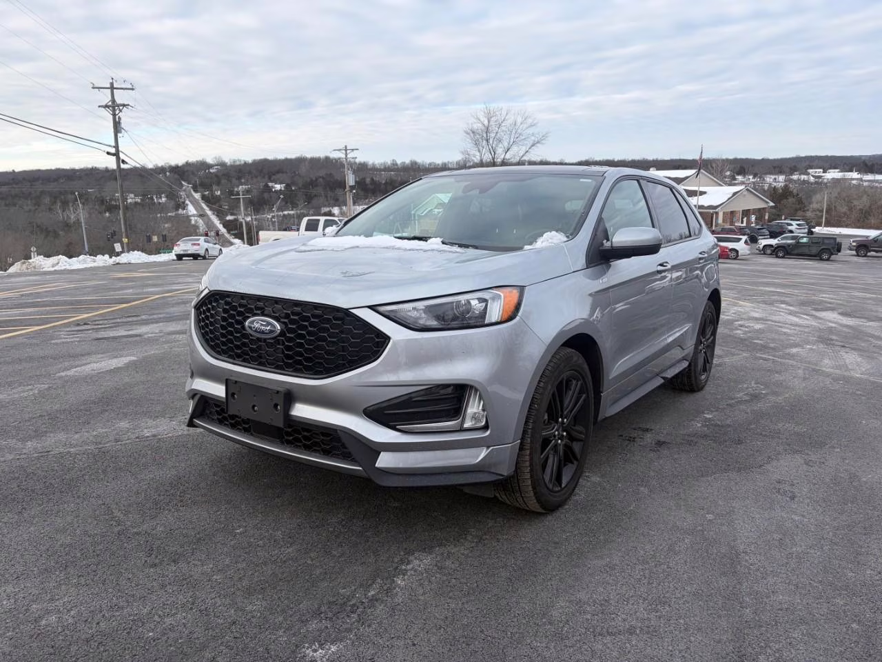 2024 Iconic Silver Metallic Ford Edge ST Line AWD SUV