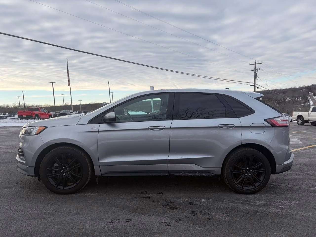 2024 Iconic Silver Metallic Ford Edge ST Line AWD SUV