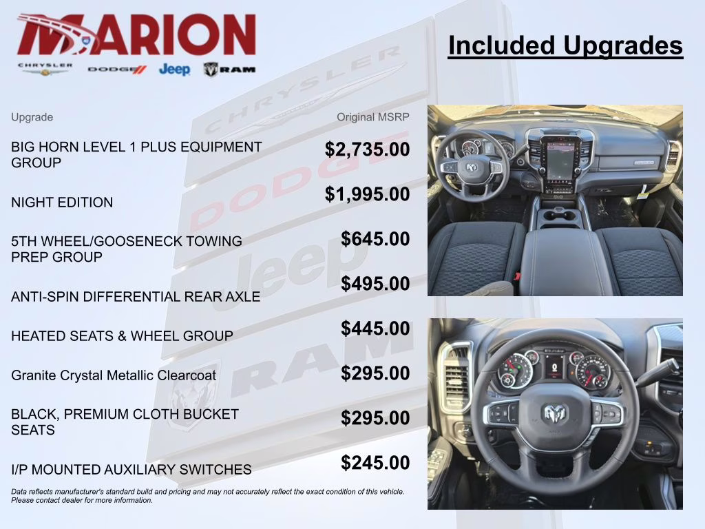 2026 Granite Crystal Metallic Clearcoat Ram 2500 Big Horn 4X4 Truck