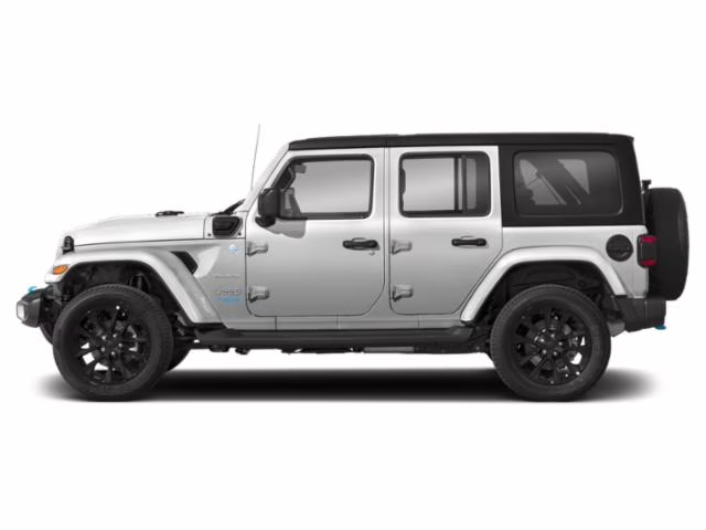 2023 Bright White Clearcoat Jeep Wrangler Sahara 4xe 4X4 SUV