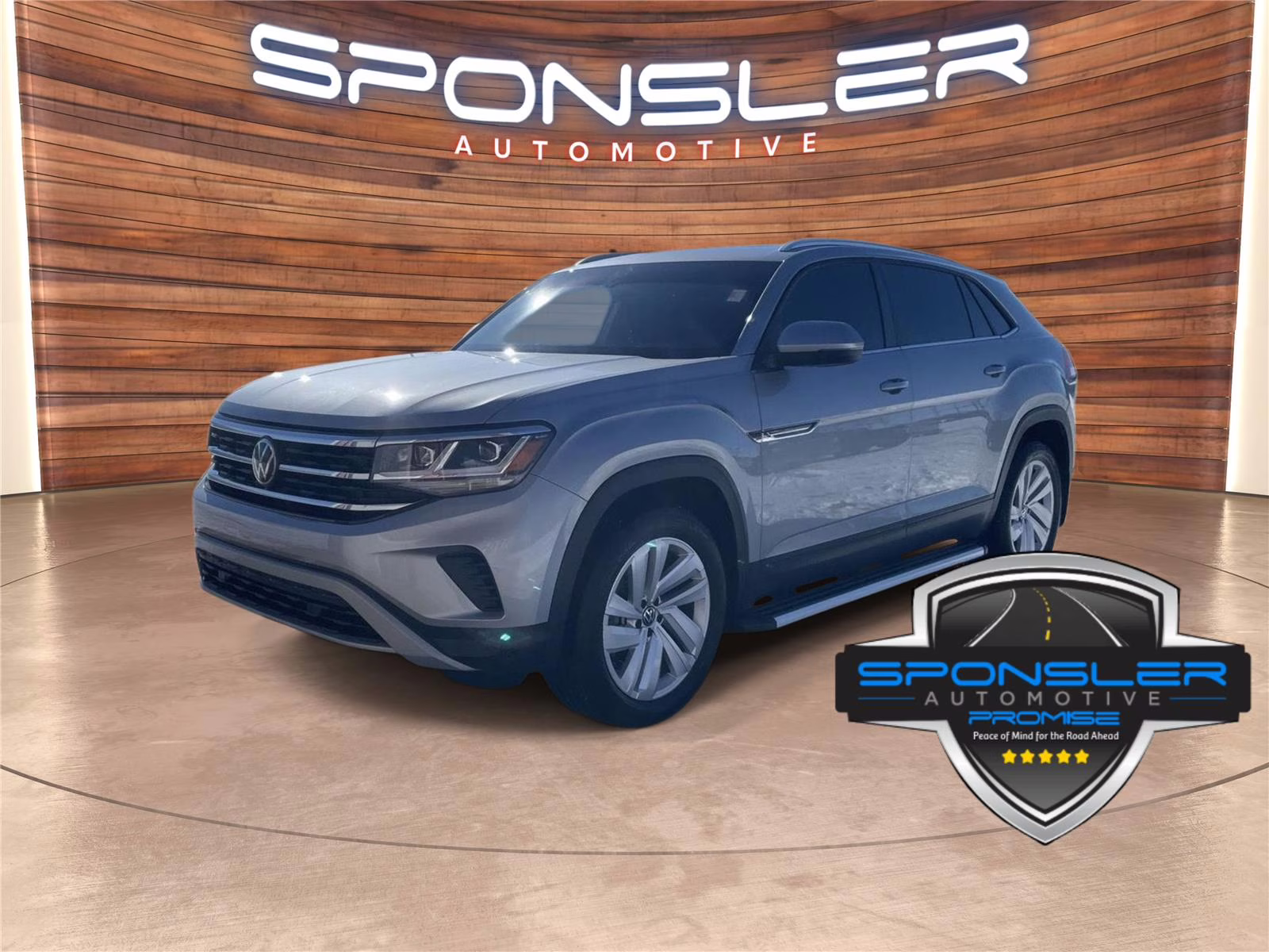 Pyrite Silver Metallic 2023 Volkswagen Atlas Cross Sport V6 SE 4Motion AWD with Technology SUV / Crossover All-Wheel Drive Automatic