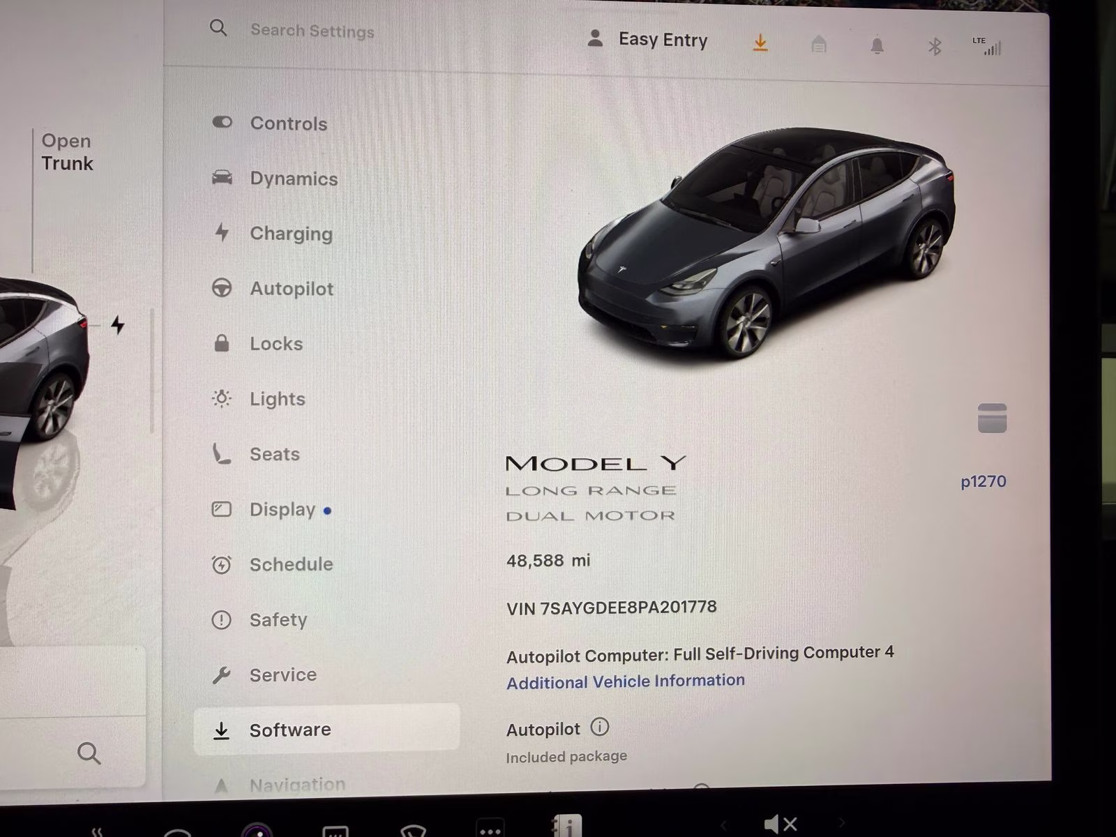 2023 Gray Tesla Model Y Long Range AWD SUV