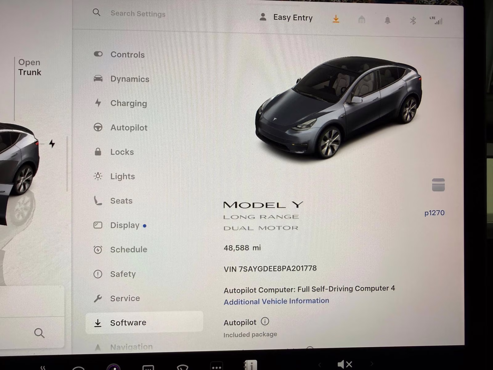 2023 Gray Tesla Model Y Long Range AWD SUV