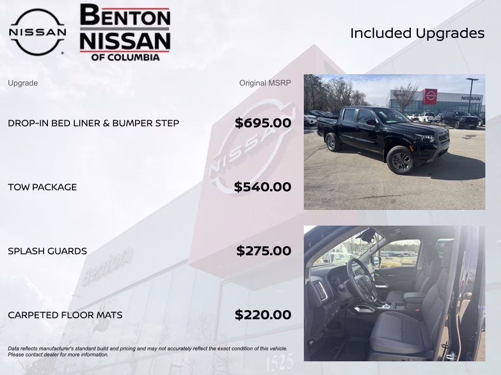 2026 Super Black Nissan Frontier SV 4X4 Truck