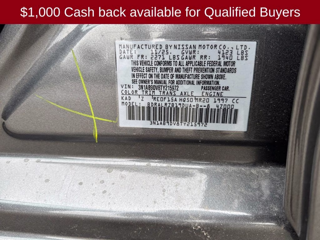 2026 Gun Metallic Nissan Sentra SR FWD Sedan