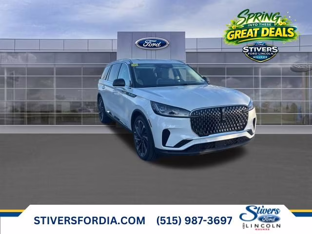 2026 Pristine White Metallic Tri-Coat Lincoln Aviator Reserve AWD SUV