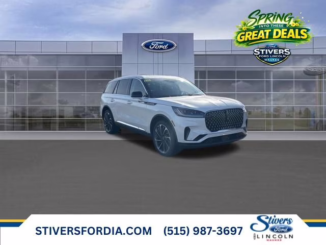 2026 Pristine White Metallic Tri-Coat Lincoln Aviator Reserve AWD SUV