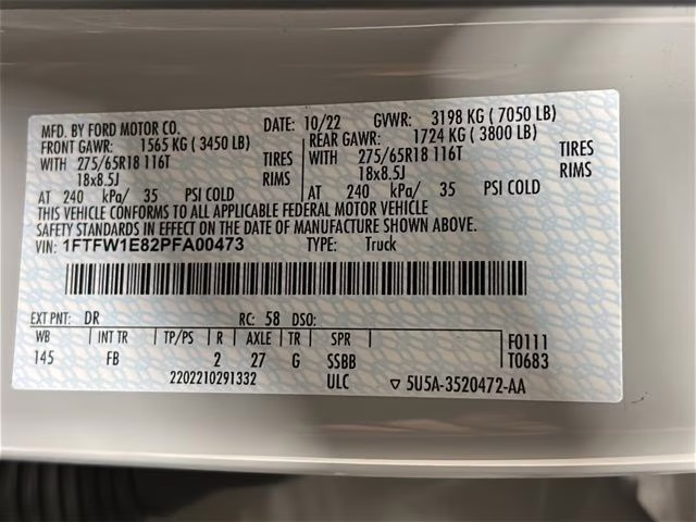 2023 Avalanche Ford F-150 XLT 4X4 Truck