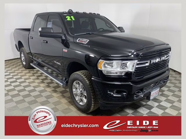 2021 Diamond Black Crystal Pearlcoat Ram 3500 Big Horn 4X4 Truck