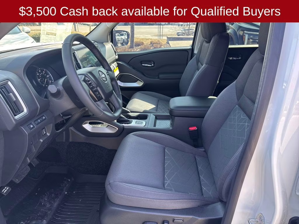 2026 Glacier White Nissan Frontier SV 4X4 Truck