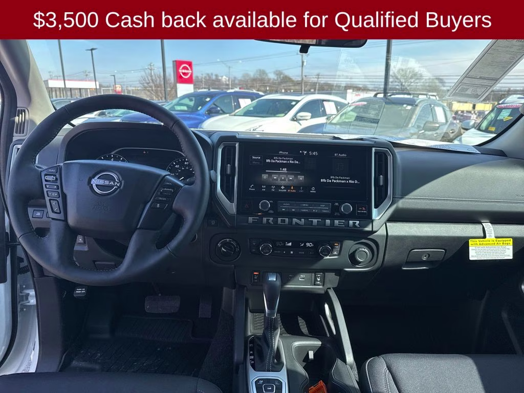 2026 Glacier White Nissan Frontier SV 4X4 Truck