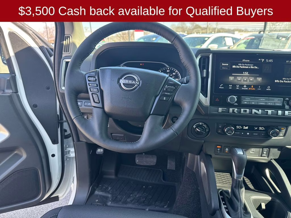 2026 Glacier White Nissan Frontier SV 4X4 Truck