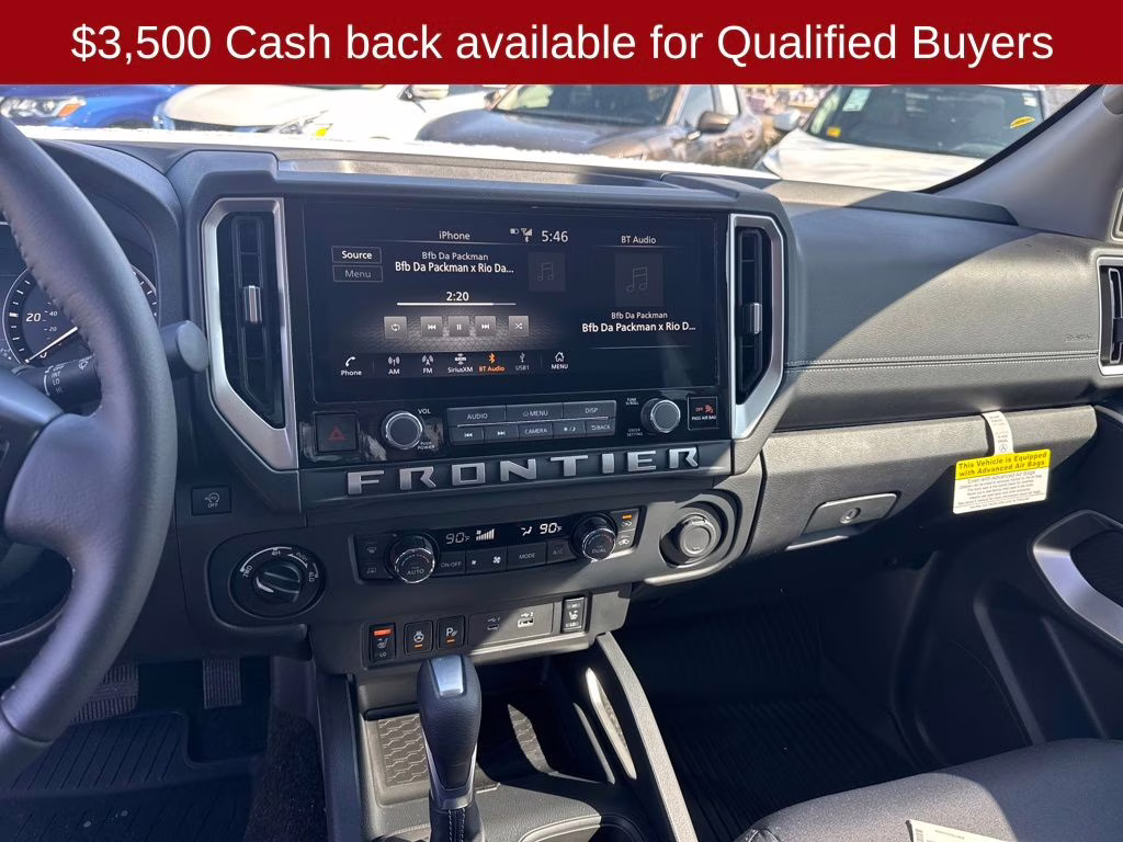 2026 Glacier White Nissan Frontier SV 4X4 Truck