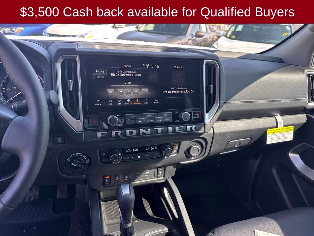 2026 Glacier White Nissan Frontier SV 4X4 Truck