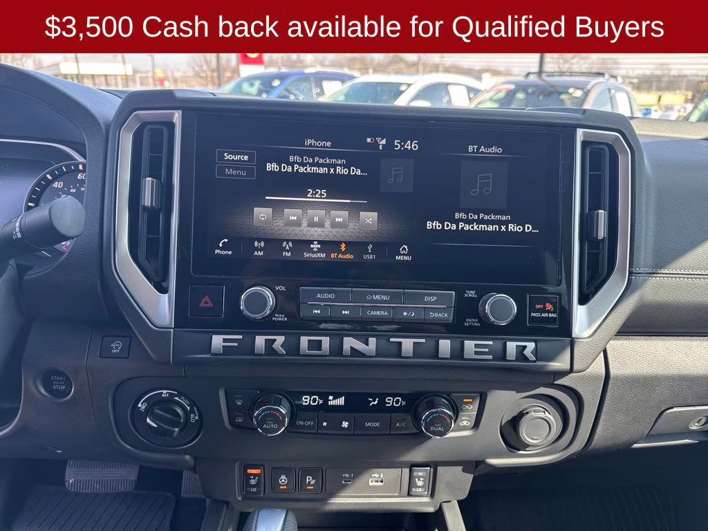 2026 Glacier White Nissan Frontier SV 4X4 Truck