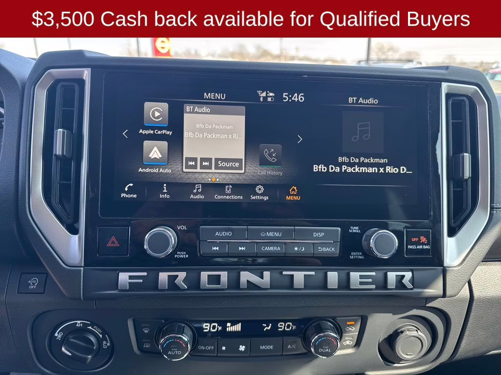 2026 Glacier White Nissan Frontier SV 4X4 Truck